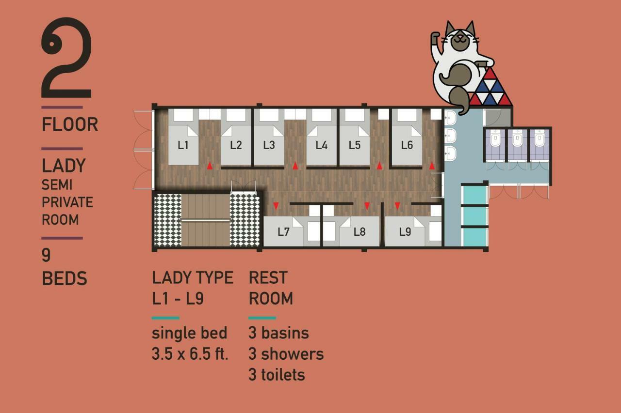 Siam Colors Hostel Μπανγκόκ Εξωτερικό φωτογραφία